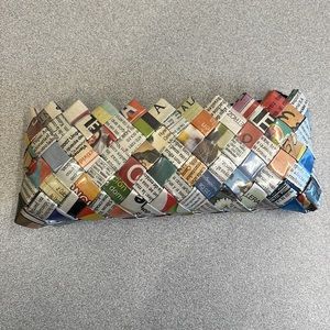 Ecoist recycled paper clutch